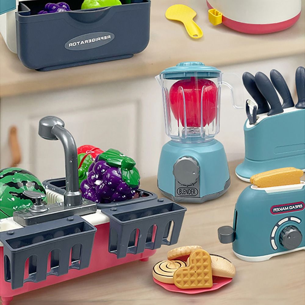 面白い多色クッキングプレイセットプラスチック製電子レンジベー - Baking Kitchen For Kids のレビューと価格