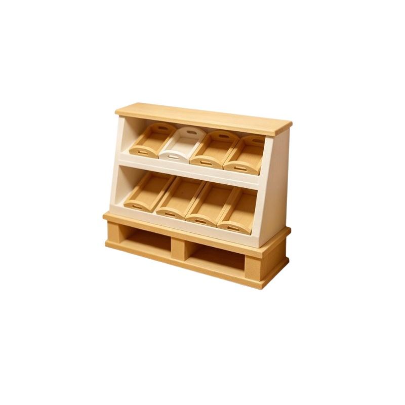 1 個 1 12 ドールハウスケーキキャビネット収納棚モデル - Kitchen Baking Rack のレビューと価格