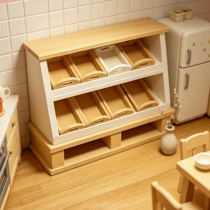 1 個 1 12 ドールハウスケーキキャビネット収納棚モデル - Kitchen Baking Rack のレビューと価格