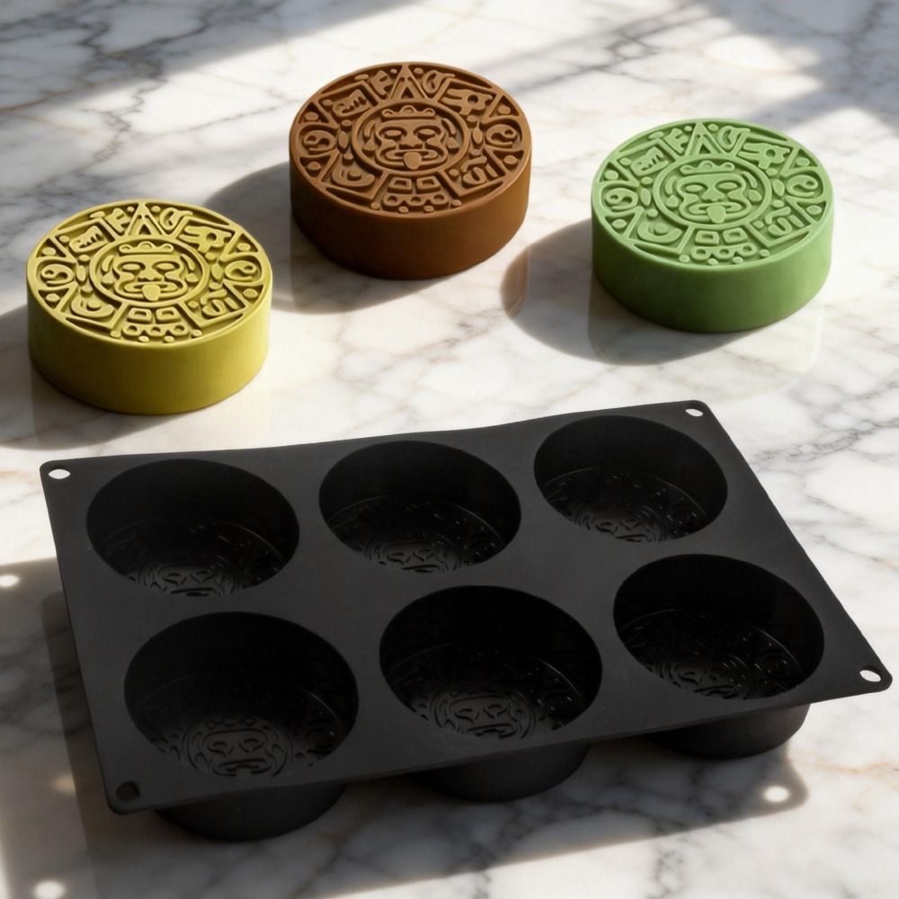 6つの空洞を持つトーテムケーキ型、食品グレードシリコン製耐熱 - Kitchen Accessories For Baking のレビューと価格
