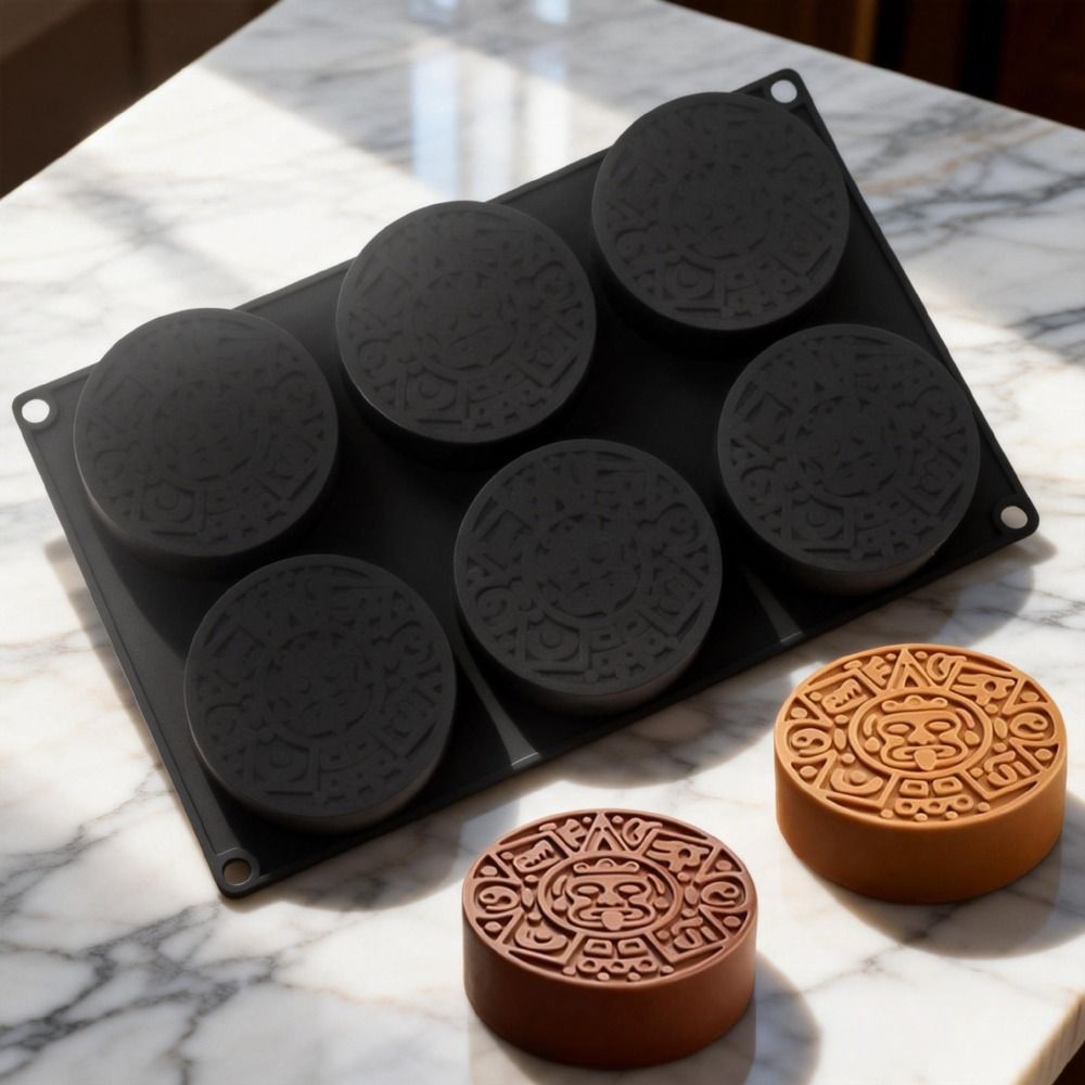 6つの空洞を持つトーテムケーキ型、食品グレードシリコン製耐熱 - Kitchen Accessories For Baking のレビューと価格