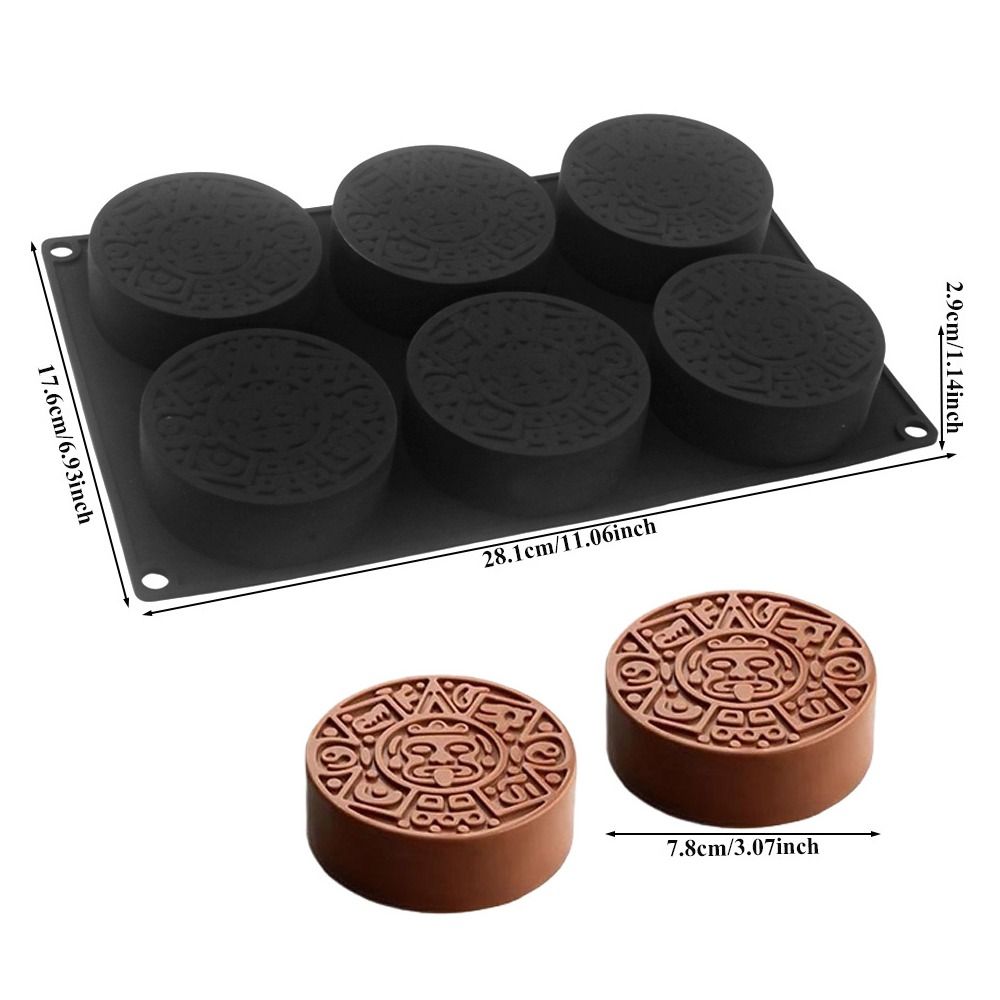 6つの空洞を持つトーテムケーキ型、食品グレードシリコン製耐熱 - Kitchen Accessories For Baking のレビューと価格