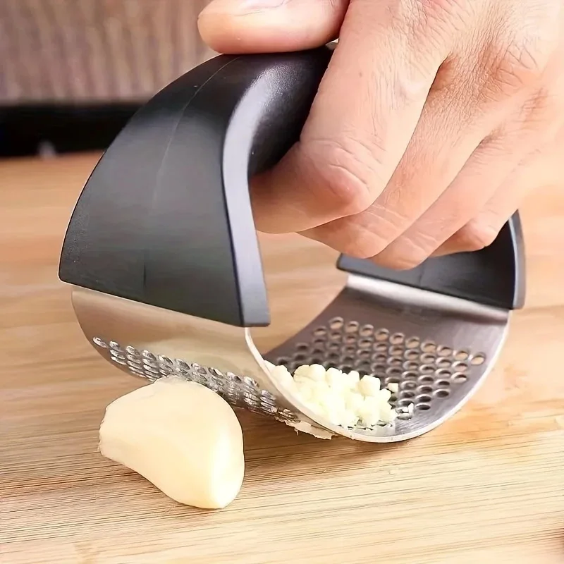 手動式ガーリッククラッシャー ステンレス製 耐久性のある鋳鉄 - Kitchen Job のレビューと価格