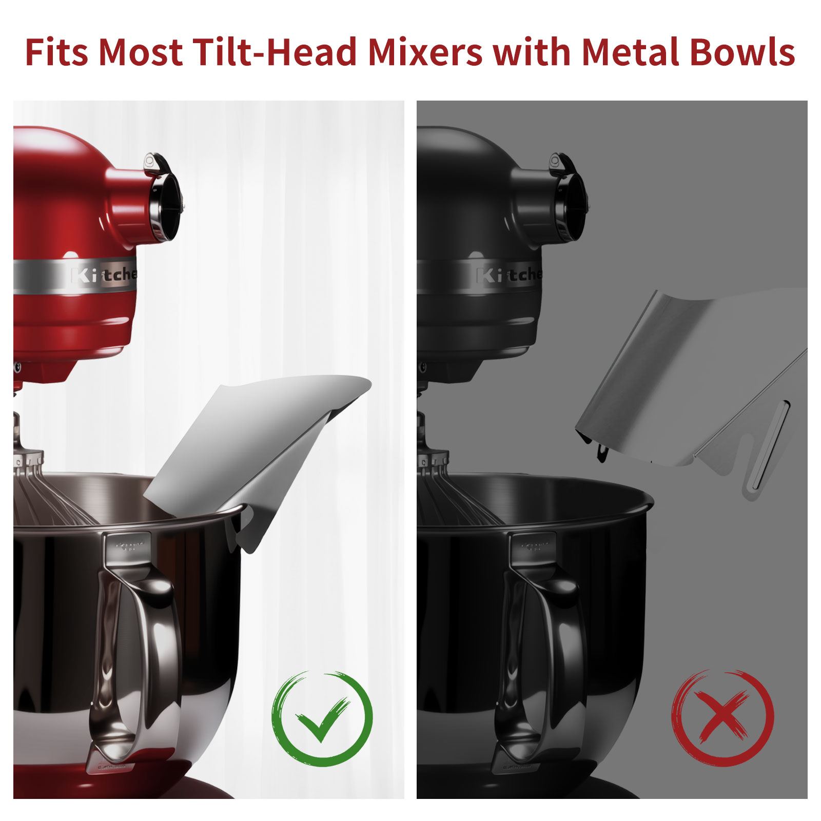 スタンドミキサー用ステンレススチール製ティッピングガード1個 - Stand Mixer Bowl のレビューと価格