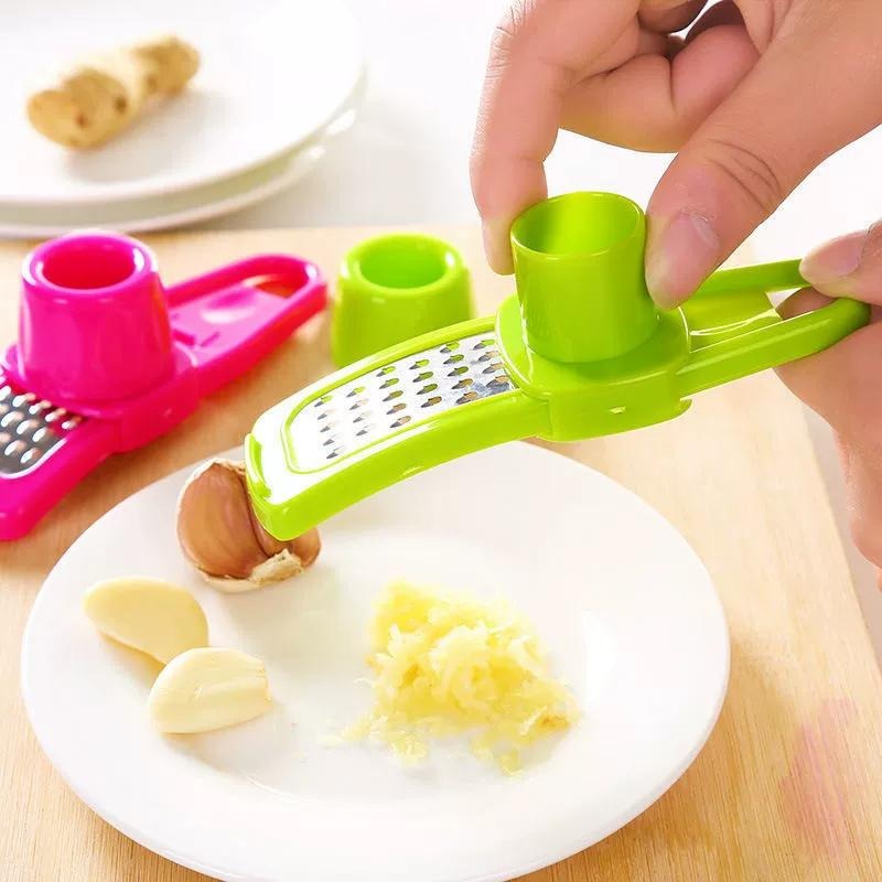 手動式ニンニクチョッパー、手動ニンニク刻み器、ニンニクグライ - Kitchen Job のレビューと価格