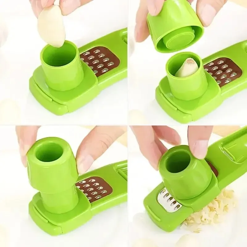 手動式ニンニクチョッパー、手動ニンニク刻み器、ニンニクグライ - Kitchen Job のレビューと価格
