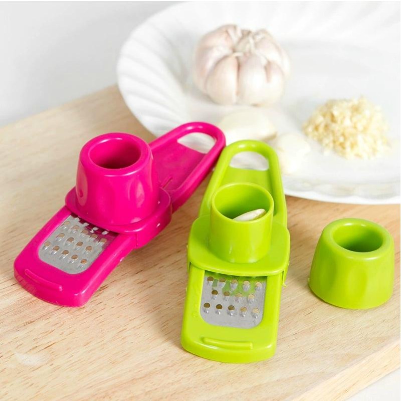 手動式ニンニクチョッパー、手動ニンニク刻み器、ニンニクグライ - Kitchen Job のレビューと価格