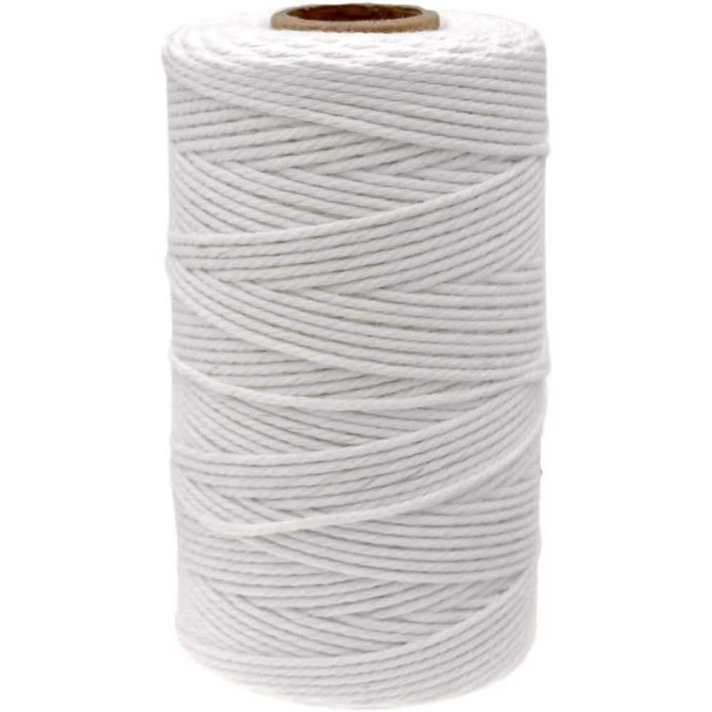 食品安全コットン肉屋用ひも 328フィート 2mm ホワイト - Kitchen Baking Twine のレビューと価格