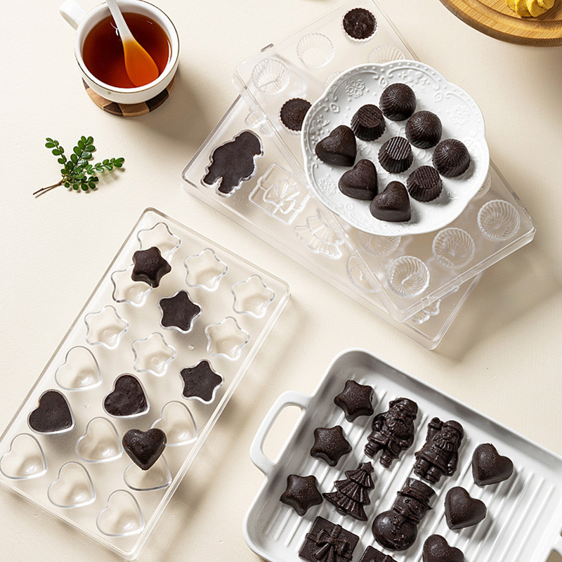 プラスチックチョコレート型 PS 透明チョコレート型クリスマ - Kitchen Baking Supplies のレビューと価格