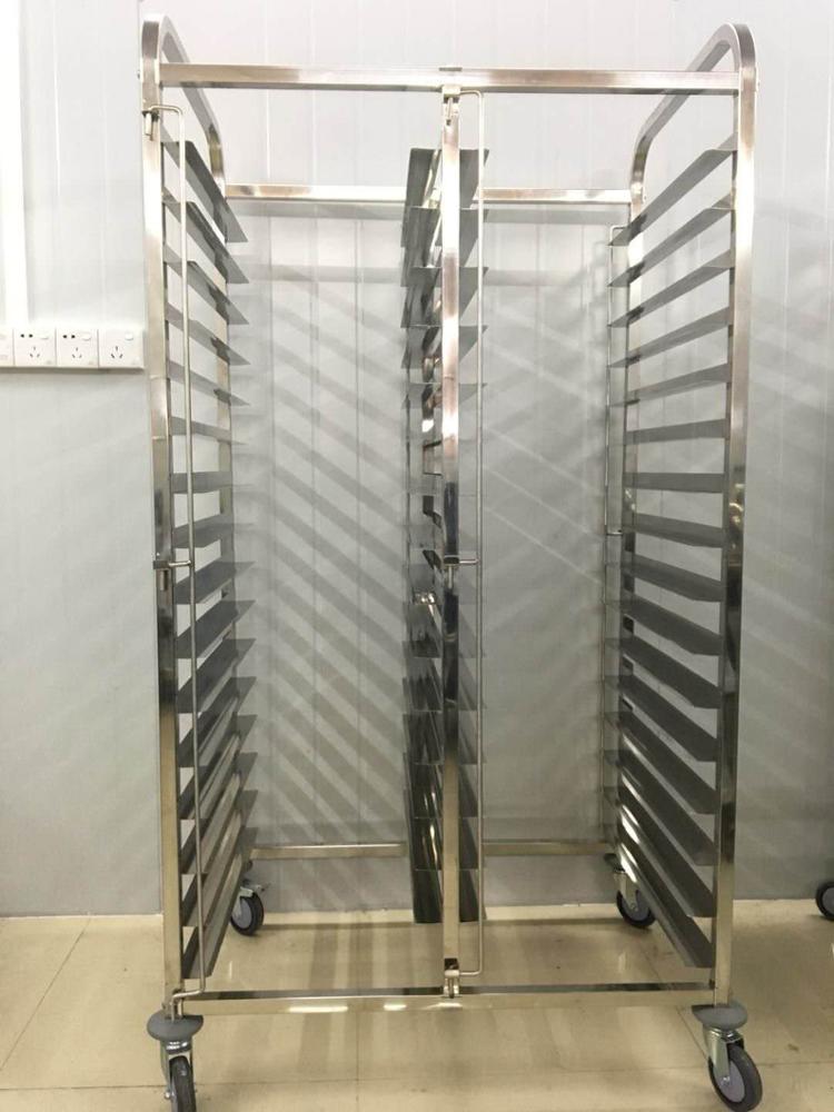 キッチン用品 ステンレス製ラックトレイ台車（ホイール付き）/ - Kitchen Baking Trolley のレビューと価格