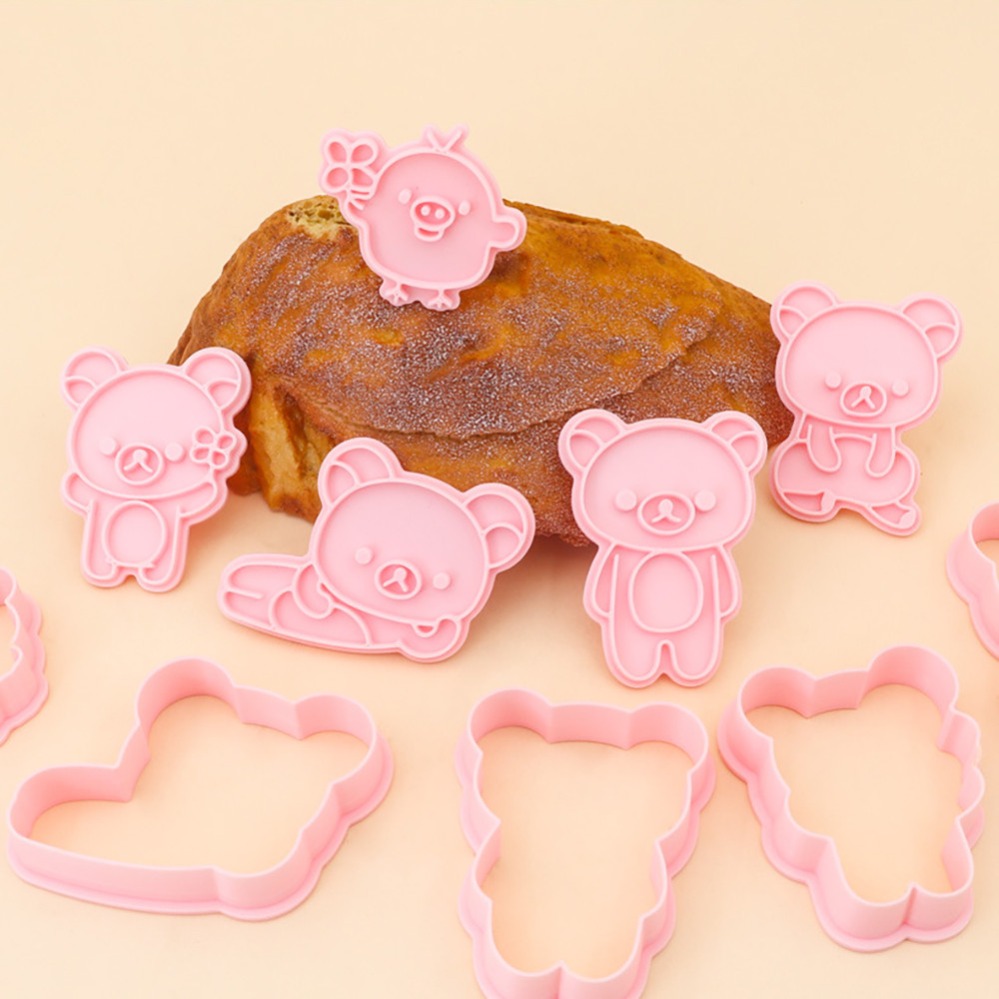 クッキーカッター漫画のクマのビスケット型スタンプキッチンベー - Kitchen Baking Supplies のレビューと価格