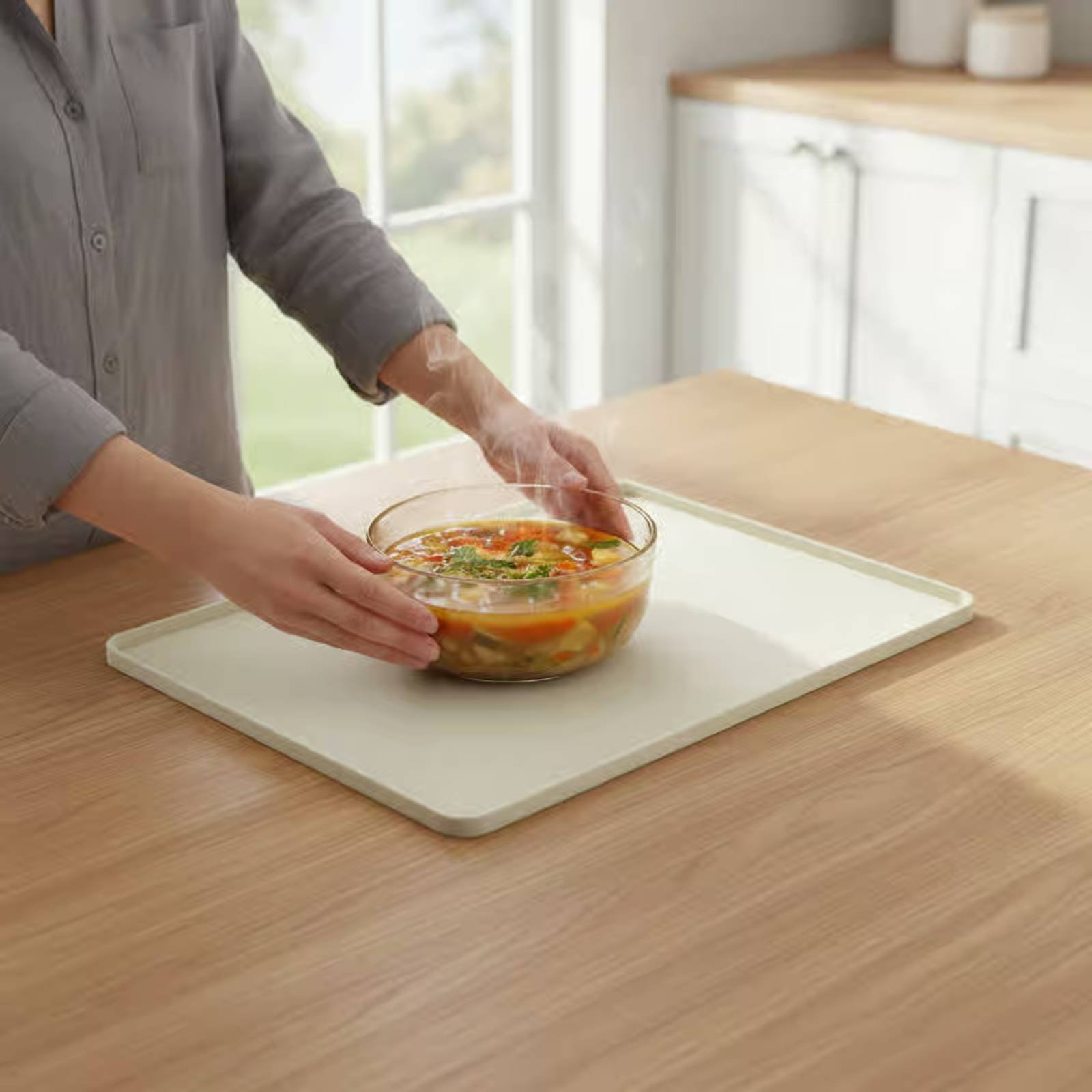 シリコン製電子レンジトップマット 柔軟な電子レンジトッププロ - Kitchen Baking Oven のレビューと価格