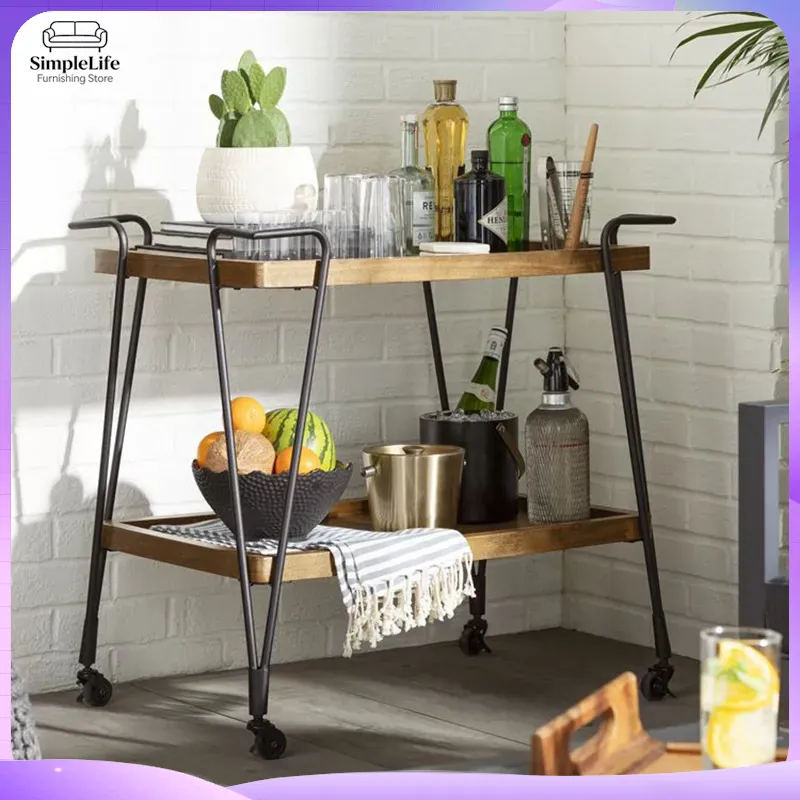 キッチンカート、ホイール付きローリングカート、調理、ベーキン - Kitchen Baking Trolley のレビューと価格